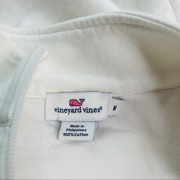 Vineyard Vines Miami White Plaid Pullover Shep Sweater Size Medium - Picture 6 of 11